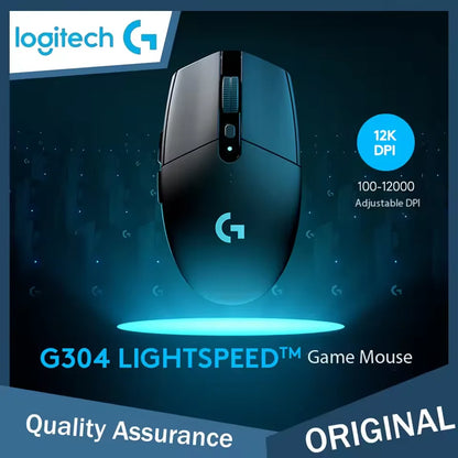 Logitech G304 Lightspeed Wireless Gaming Mouse, Hero 12K Sensor, 12000DPI, 6 Programmable Buttons, Compatible PC MacOS