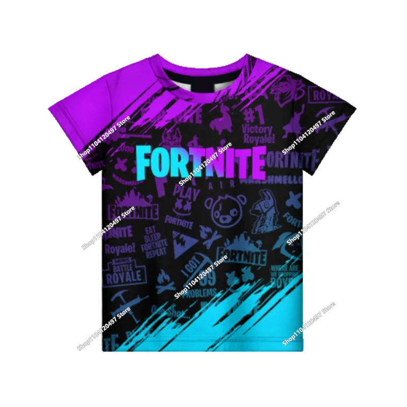 New Fortnite 3D Digital Printed Top Children's Hooded Fashion Trendy Casual Pullover Sweatshirt Birthday Gift