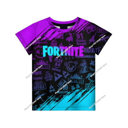 New Fortnite 3D Digital Printed Top Children's Hooded Fashion Trendy Casual Pullover Sweatshirt Birthday Gift