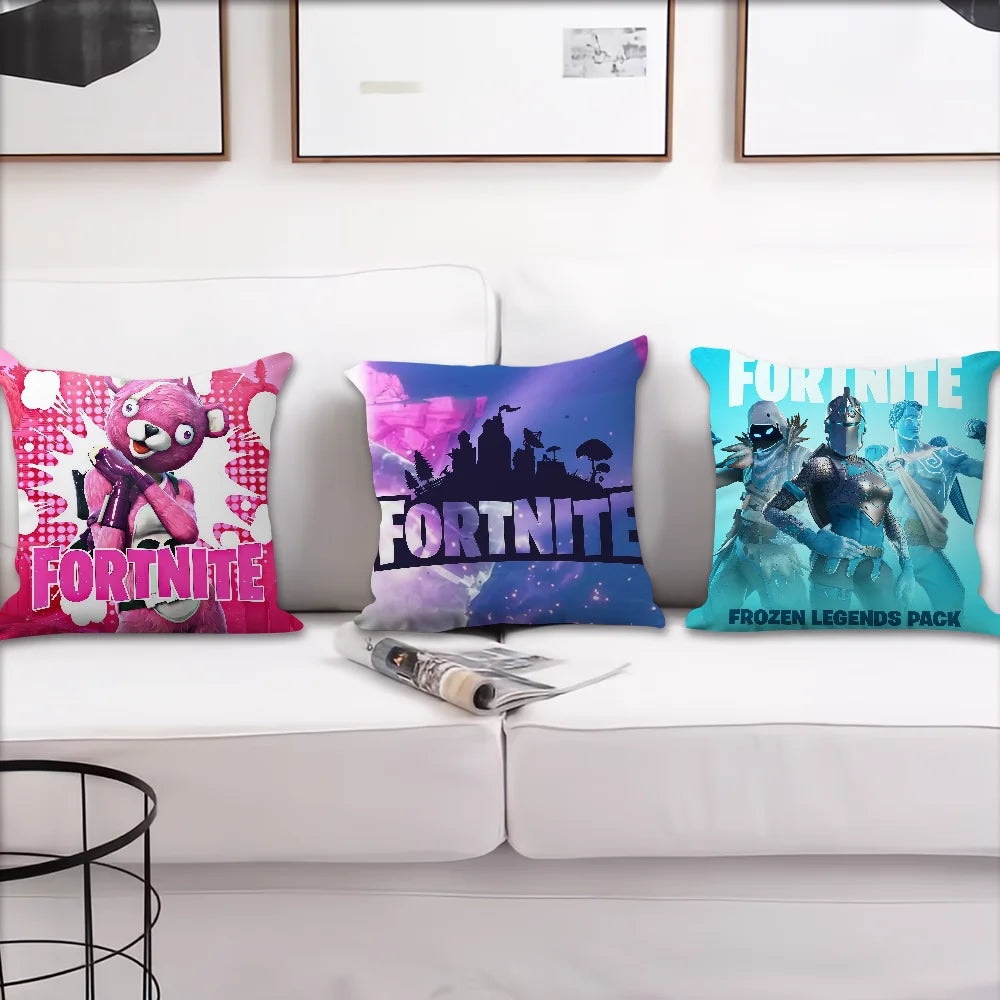 Game F-Fortnite Kissenbezug, dekorativer Kissenbezug für Zimmer, Zuhause, Sofa, Wohnzimmer, Büro und Auto, nordische Schlichtheit