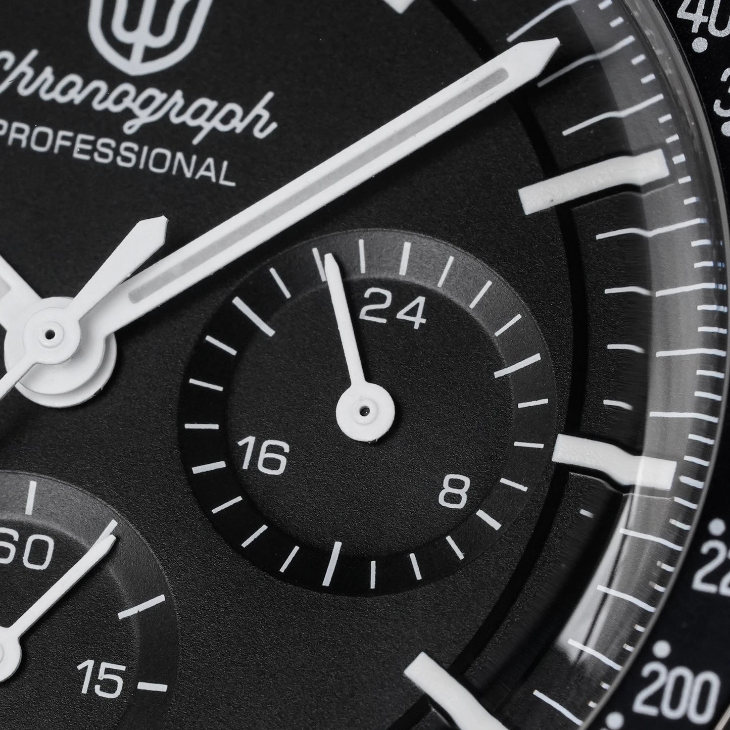 Watchdives WD1863 39mm VK63 Chronograph Watch Vintage Stainless Steel Sapphire OTF Clasp Waterproof Luminous Watches for Men