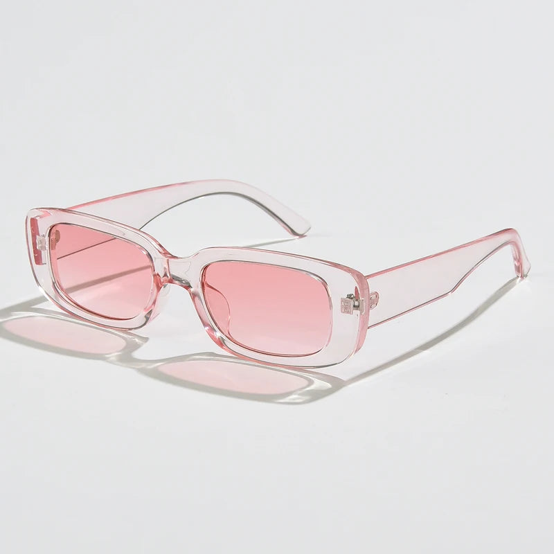 Square Sunglasses Men Rectangle Brand Designer Small Sun Glasses Male Retro Black Lens Driving Fishing Oculos UV400