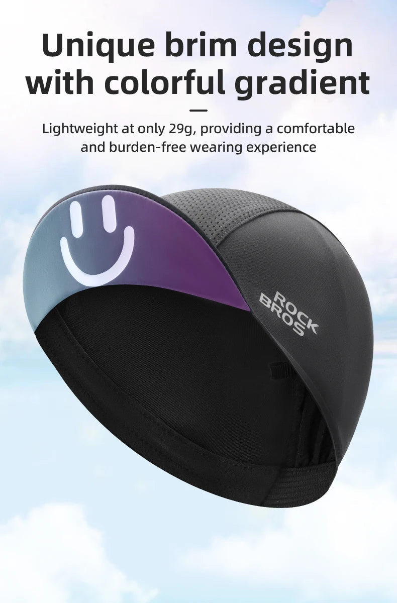 Casquette de cyclisme d'été ROCKBROS avec visière, protection solaire, respirante et à séchage rapide – Casquette de cyclisme pour les sports de plein air, la pêche et le cyclisme