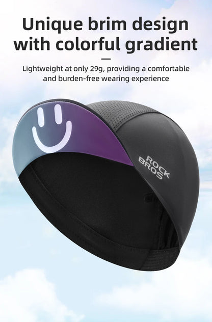 Casquette de cyclisme d'été ROCKBROS avec visière, protection solaire, respirante et à séchage rapide – Casquette de cyclisme pour les sports de plein air, la pêche et le cyclisme