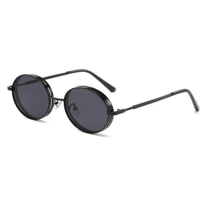 Oval Steampunk Sunglasses For Women Retro Sun Glasses Male Female Brand Designer Metal Frame Eyewear Lentes De Sol Mujer