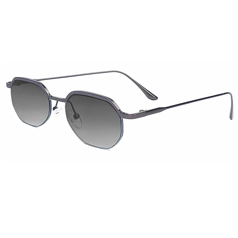Caterside New Retro Small Frame Sunglasses Men's Polygonal Lenses Sun Glasses Women Business Travel Party Eyewear Summer Style