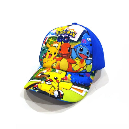 Animuotų „Pokemon“ beisbolo kepurė su Pikachu, reguliuojama „Pokemon“ cosplay, hip-hop stiliaus kepurė vaikams, mergaitėms ir berniukams, anime figūrėlės, žaislai, dovanos vaikams