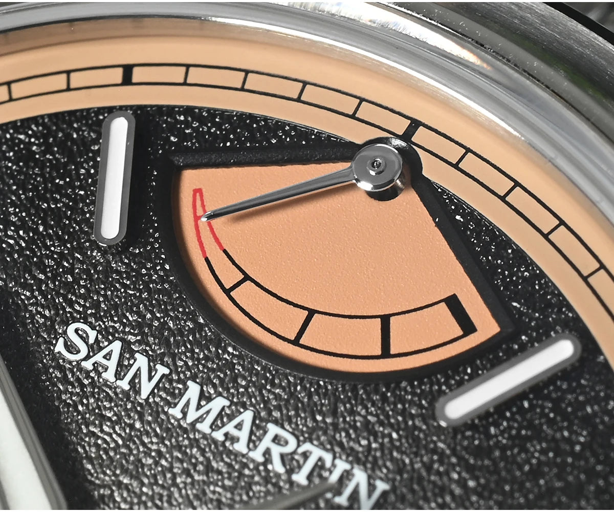 San Martin 39mm Miyota 9132 Power Reserve Display Men Luxury Sport Watch Automatic Mechanical Waterproof Original Design SN0144