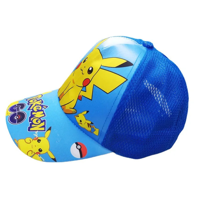 Animuotų „Pokemon“ beisbolo kepurė su Pikachu, reguliuojama „Pokemon“ cosplay, hip-hop stiliaus kepurė vaikams, mergaitėms ir berniukams, anime figūrėlės, žaislai, dovanos vaikams