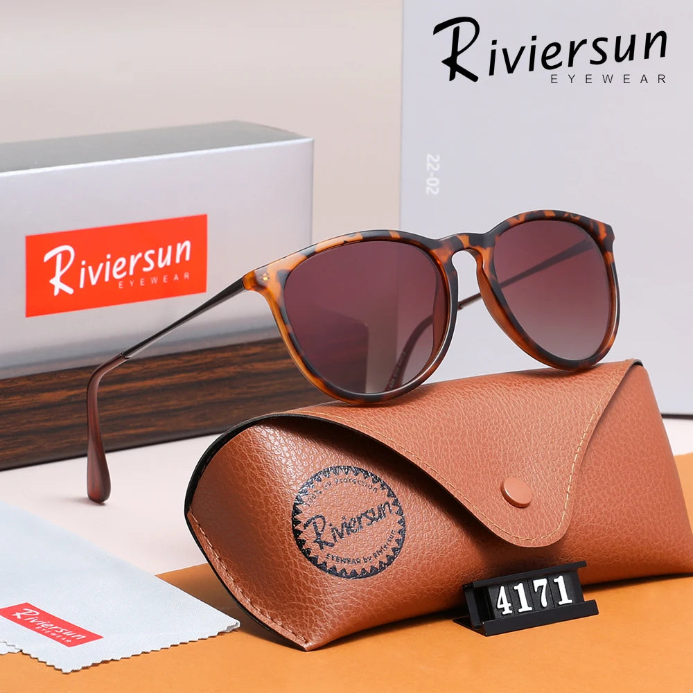 Trendy Cat Eyes Frame Polarized Sunglasses Alloy Design UV400 Travel Glasses For Women Men Driving Eyewear