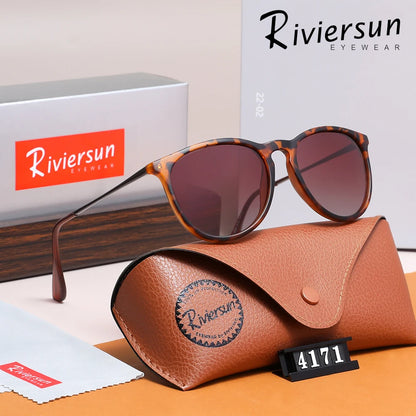 Trendy Cat Eyes Frame Polarized Sunglasses Alloy Design UV400 Travel Glasses For Women Men Driving Eyewear
