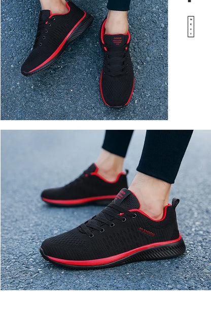 Men's Running Shoes Breathable Light Comfortable Men's Casual Shoes Tennis Outdoor Slip-On Walking Sneakers