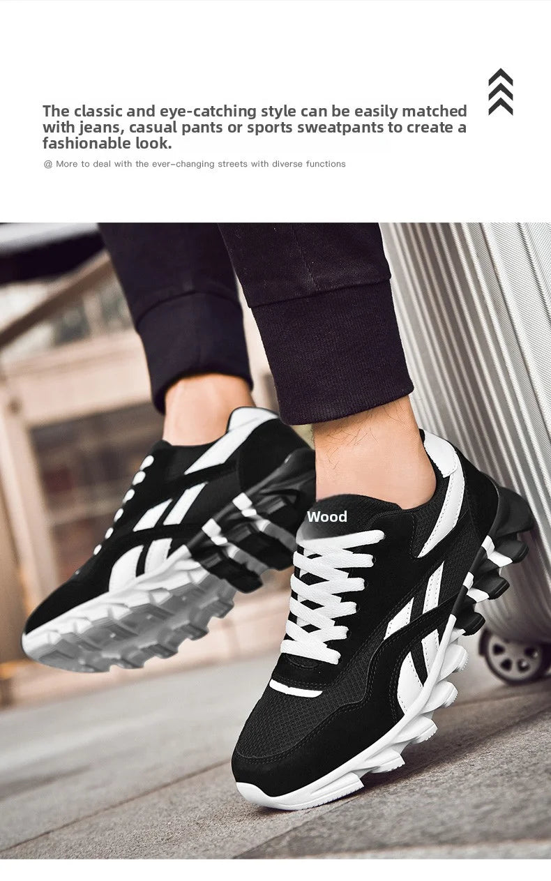 men's and women's running shoes breathable casual sneakers anti-slip vibration comfortable walking shoes 38-46