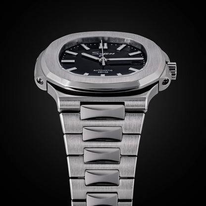 Orologio da uomo Sugess automatico meccanico da polso, movimento Miyota 9015, quadrante MOP, luminoso, impermeabile 5bar, bracciale di lusso S466
