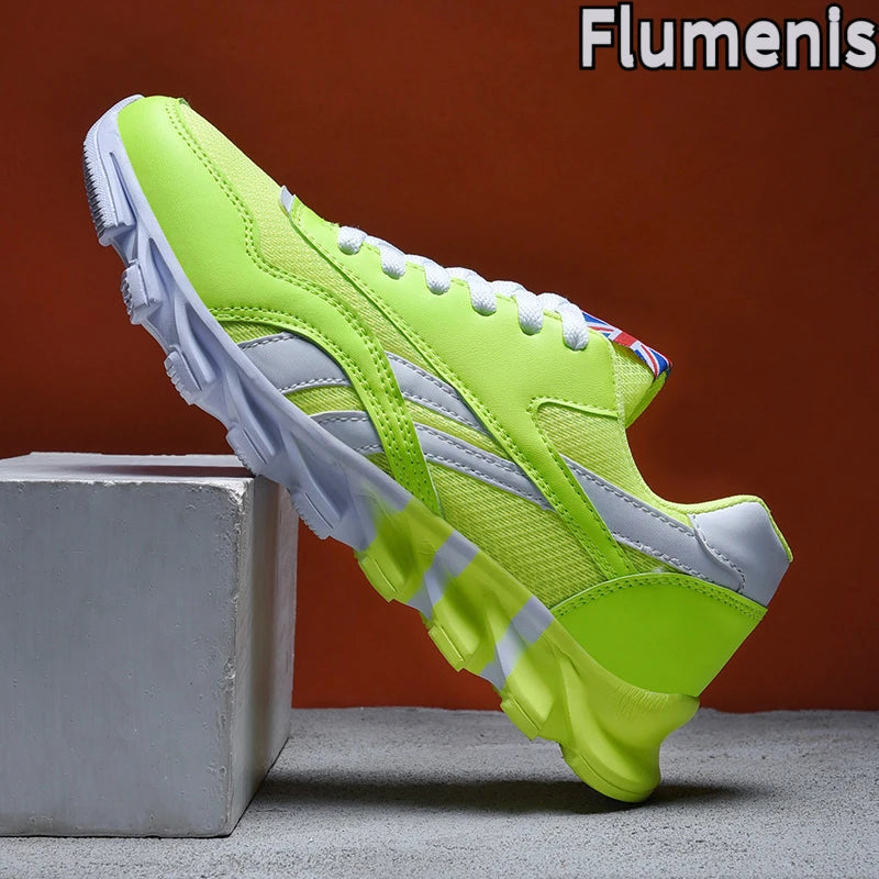 men's and women's running shoes breathable casual sneakers anti-slip vibration comfortable walking shoes 38-46
