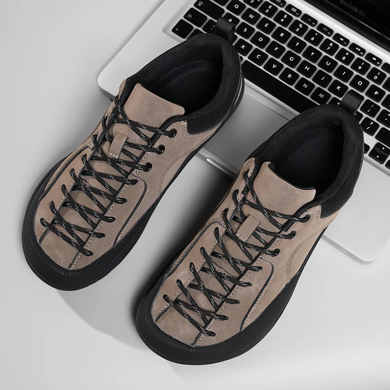 2026 nye brede herresko – minimalistiske barfodssneakers til vandring, zero drop-løbesko, udendørs sneakers med bred tåboks og skridsikker sål