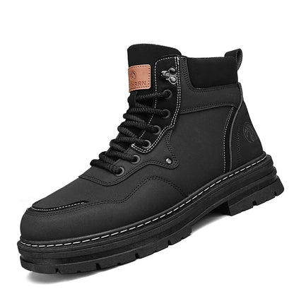 Hommes bottes 2025 chaussures décontractées hiver plate-forme en cuir concepteur de luxe Chelsea Cowboy travail en plein air sécurité cheville baskets