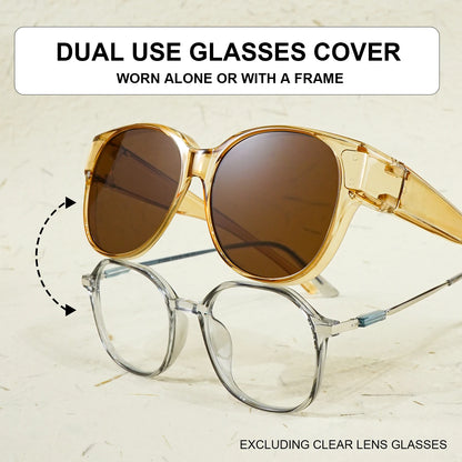 Fit Over Oversized Glasses Fashion Glasses, Perfect Daily Wear, Photo Props, and Gift for Birthday, Valentine's Day