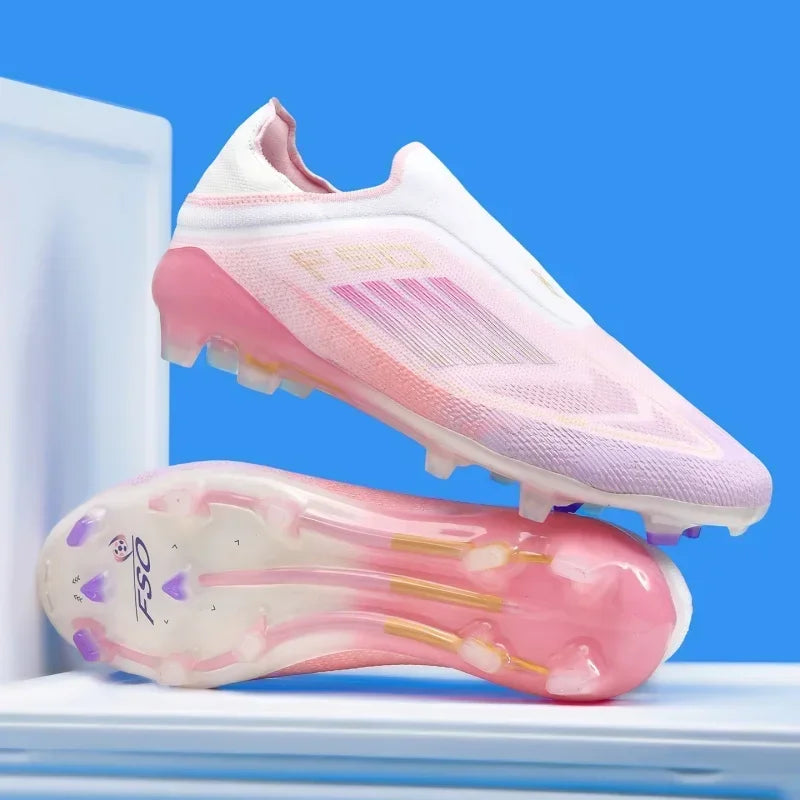 Nouvelles chaussures de football pour hommes, crampons longs antidérapants pour adultes, chaussures de sport pour garçons, crampons d'entraînement en plein air, respirantes et confortables