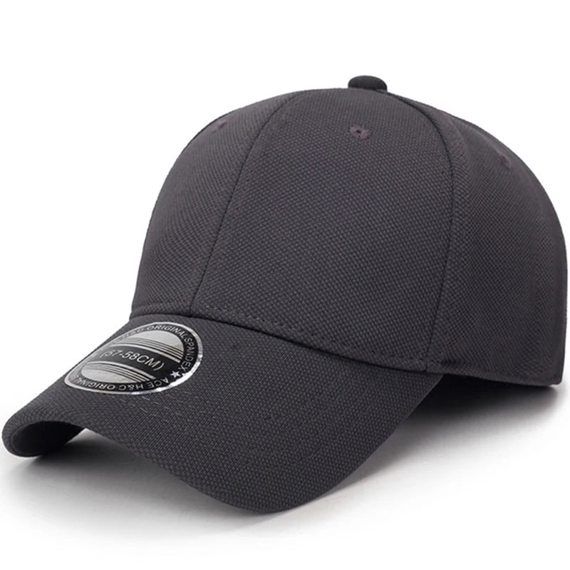 Fitted Full Closed Baseball Cap Men Women Elasticity Hip Hop Caps Hats Fit Visor Snapback Blank Solid Outdoor Sport New Stretch