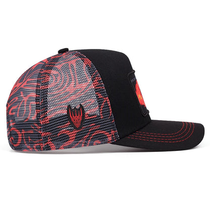 eye of sauron graffiti baseball cap, High quality Hip hop mesh cap, trucker hat