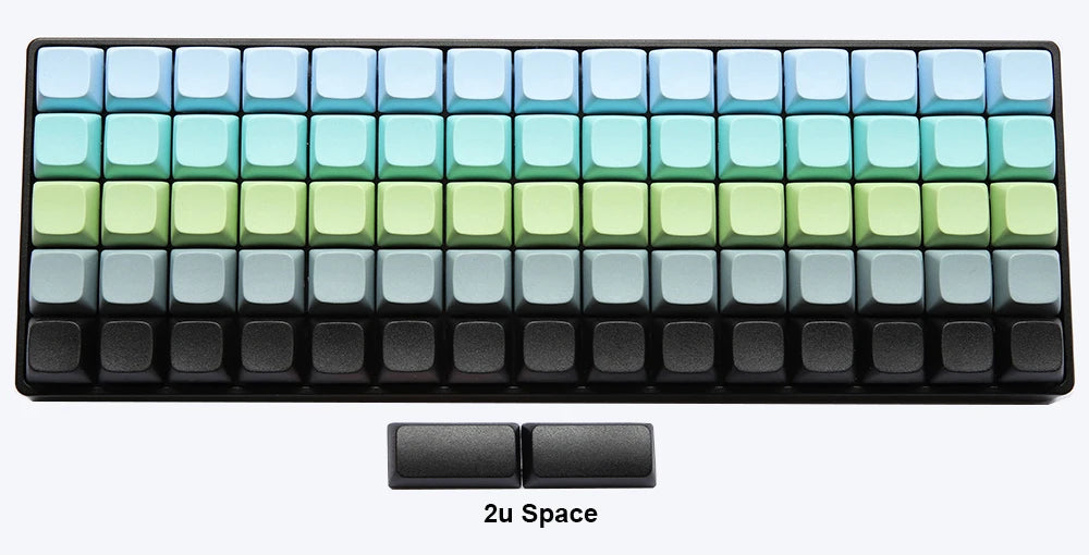 NPKC Blank XDA Keycaps Planck Preonic 61 75 87 108 Keyset Thick PBT Material for Cherry MX Mechanical Keyboard