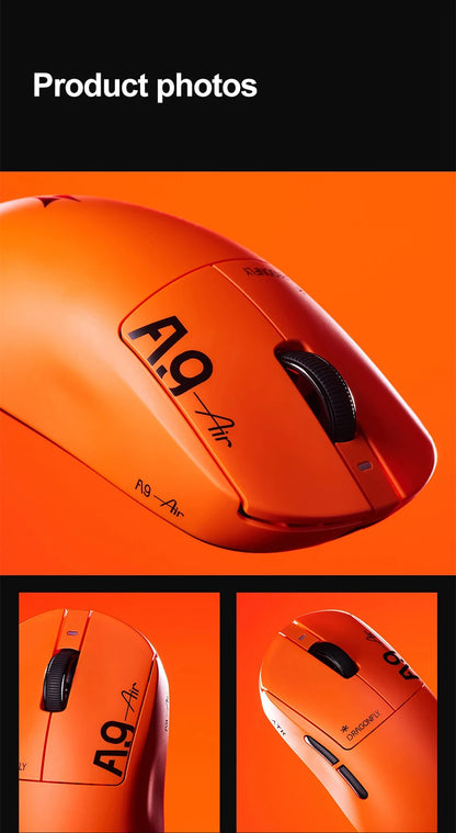 ATK Dragonfly A9 Ultimate brezžična gaming miška A9 Air PAW3950, ultralahka ergonomska e-športna miška za igričarje FPS CSGO A9 Ultra