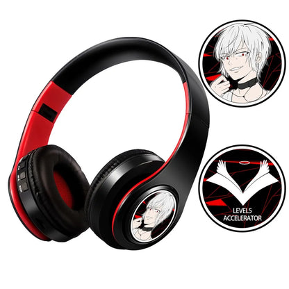 Auriculares anime over-ear Miku Nakano Sanjiu Bluetooth 5.0 – Headset gaming estéreo inalámbrico con graves profundos, micrófono y compatibilidad con tarjeta TF