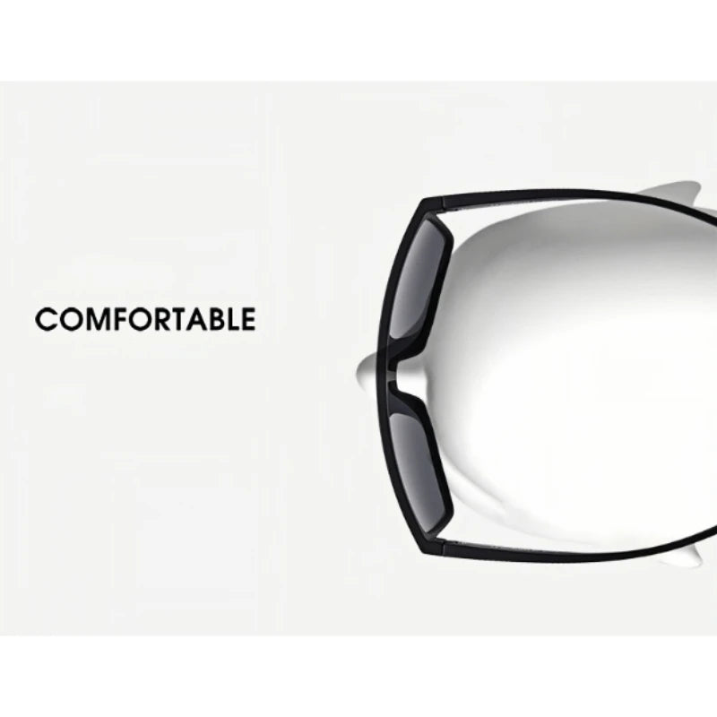 Oversized Square Fashion Sunglasses Monolithic UV400 Lens for Driving Vacation Daily Unisex Retro Shield Classic Elegance