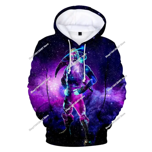 Autumn New Sweatshirt T-shirt Fortnite 3D Digital Printing Loose Comfortable Hooded Pullover