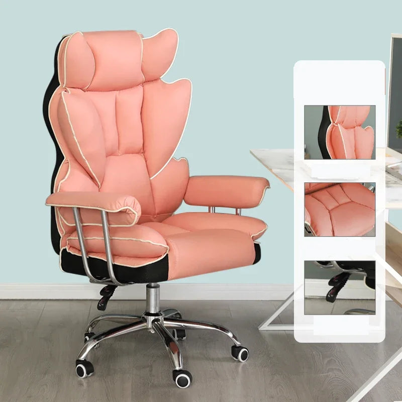Nouveau fauteuil de gaming confortable et ergonomique pour ordinateur, pivotant, avec fonction de levage, idéal pour le bureau et les gamers
