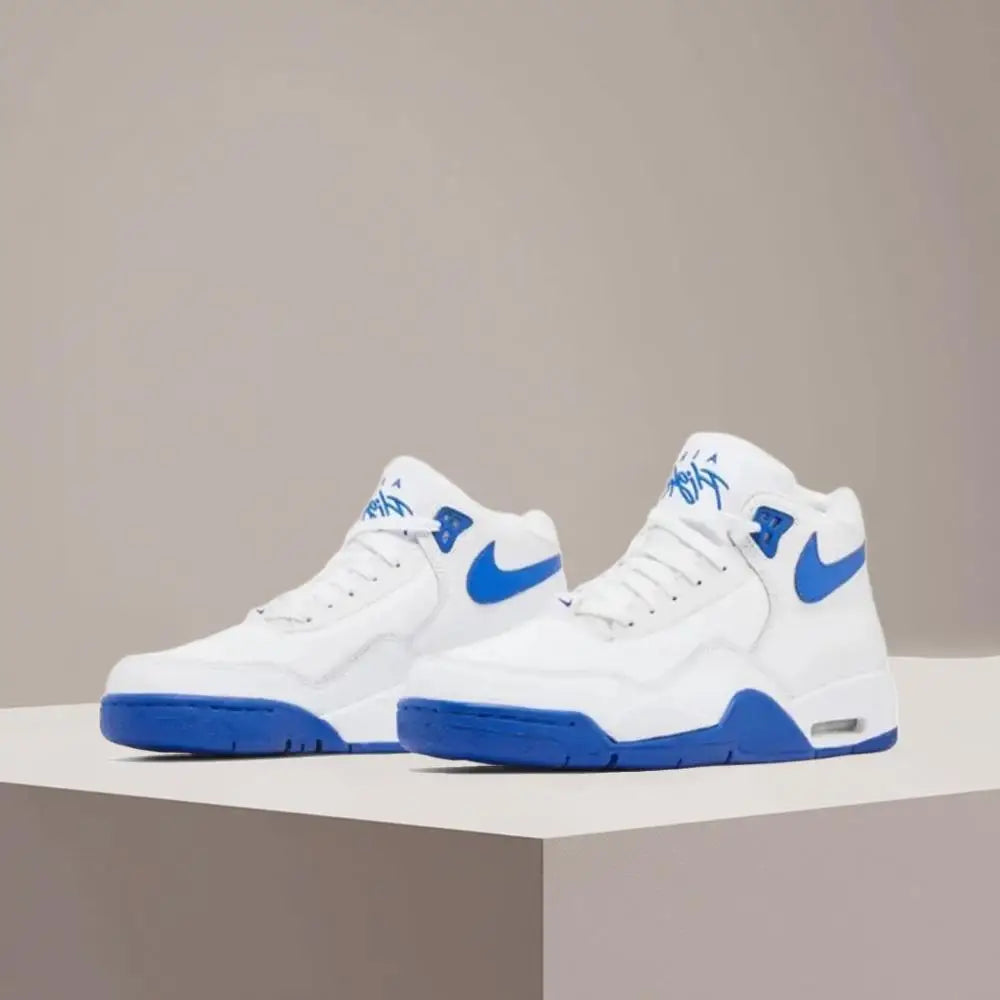 Buty do koszykówki Nike Flight Legacy Mid-Top w stylu retro o antypoślizgowej, wytrzymałej i amortyzowanej konstrukcji – model unisex BQ4212-103