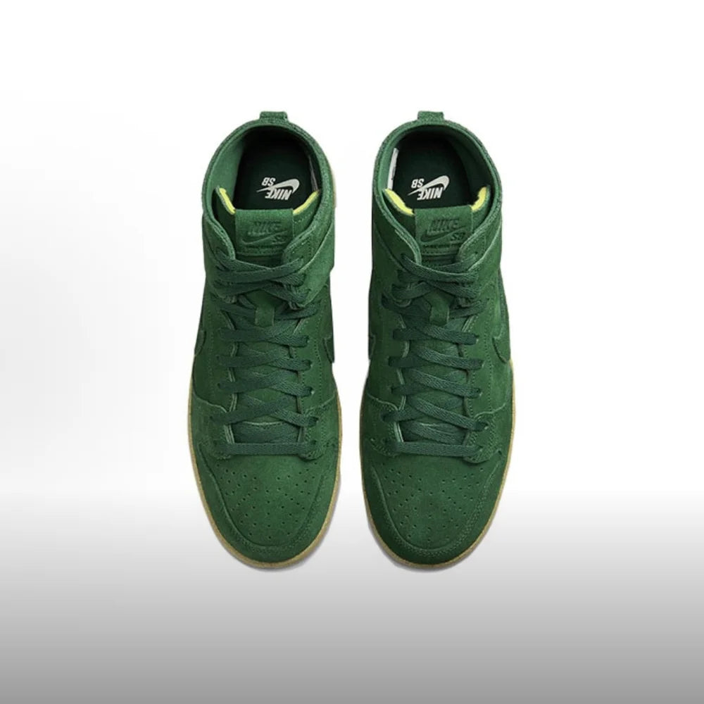 Nike Dunk SB Dunk High – inspirowane stylem retro, modne, antypoślizgowe, wytrzymałe, półwysokie, codzienne trampki DQ4489-300