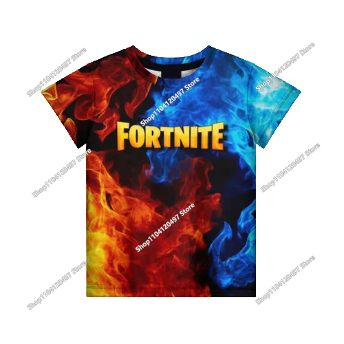 Summer Fashion Fortnite Mascot 3D Print Kids T-Shirt Casual T-shirt Boys Girls Unisex Children's Clothing T-shirt Tops