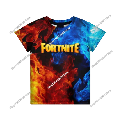 Summer Fashion Fortnite Mascot 3D Print Kids T-Shirt Casual T-shirt Boys Girls Unisex Children's Clothing T-shirt Tops