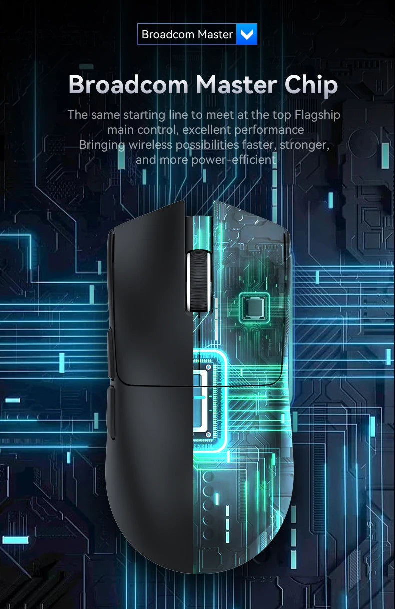 Attack Shark X11 Wireless Gaming Mouse with RGB Charging Dock, PAW3311 Sensor, 22000 DPI, Tri-Mode Bluetooth, 1000Hz Polling Rate Gaming Mouse