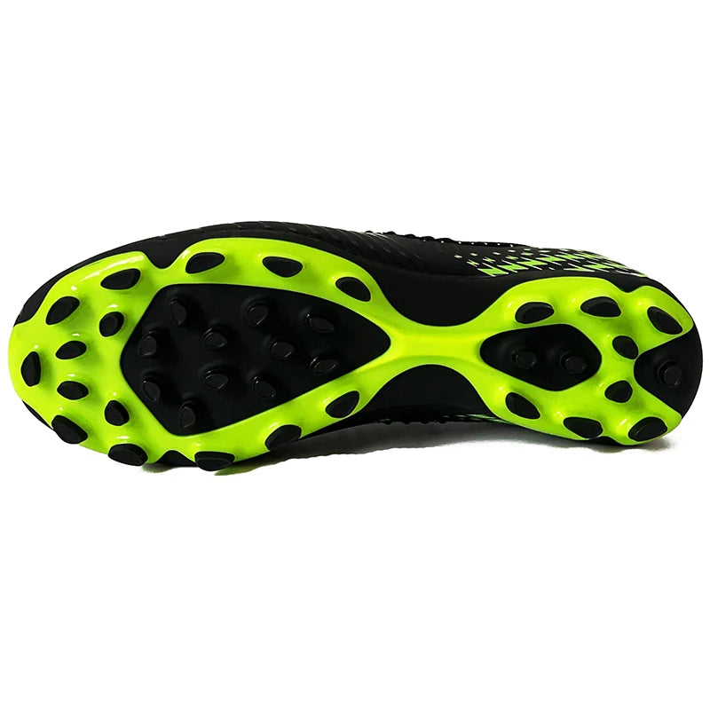 Men Football Cleats Fashion Youth Soccer Shoes Knit Football Training Trainers Breathable Society Campo Non-Slip Sports Footwear