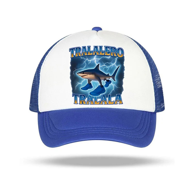 Italiensk Brainrot barnbaseballkeps för pojkar, fritidshatt, sport- och solhattar för barn, Tung Sahur Tralalers Shark, justerbar keps, present till män