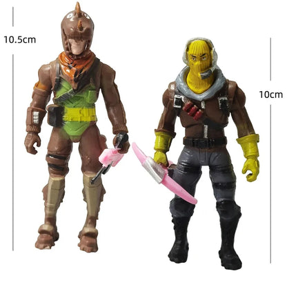 8-teiliges Set 10cm Fortnite-Spielzeug-Actionfiguren, Modell Game Battle Royale, coole Spielzeugpuppen für Kinder und Jungen, spaßiges Geburtstags- und Weihnachtsgeschenk