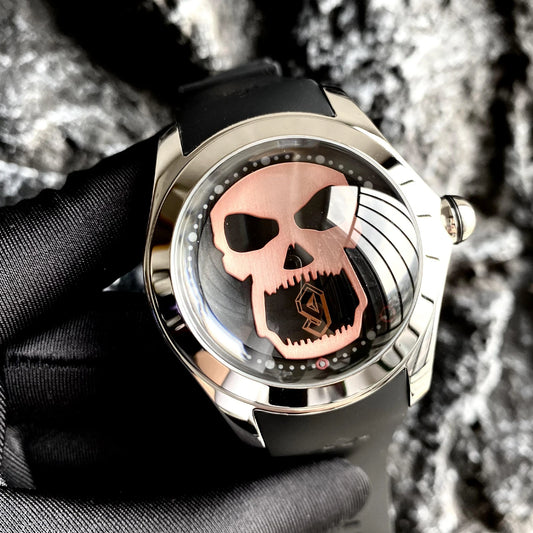 KAFYASE Fashion Earth Bubble Rubber Automatic Watches Luxury Men 46mm Mechanical Wristwatches Art Eye Ball Dial Classic Watch