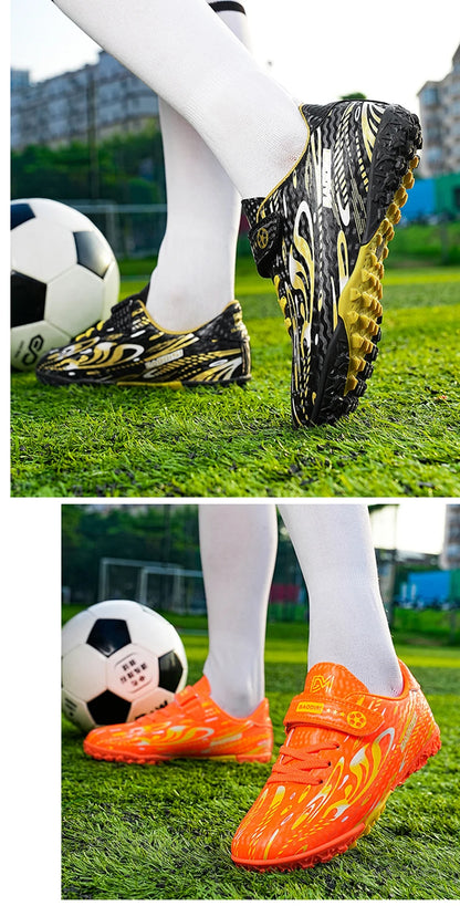 Chaussures de football pour enfants, garçons et filles, crampons d'entraînement, chaussures de football pour jeunes, chaussures de football pour petits/grands, chaussures de football professionnelles pour l'extérieur