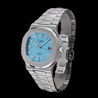 Orologio da uomo Sugess automatico meccanico da polso, movimento Miyota 9015, quadrante MOP, luminoso, impermeabile 5bar, bracciale di lusso S466