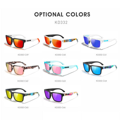 KDEAM Unisex Square Sunglasses Polarized Flash With Stylish Mirrored Pink Sun Glasses New Colors KD332