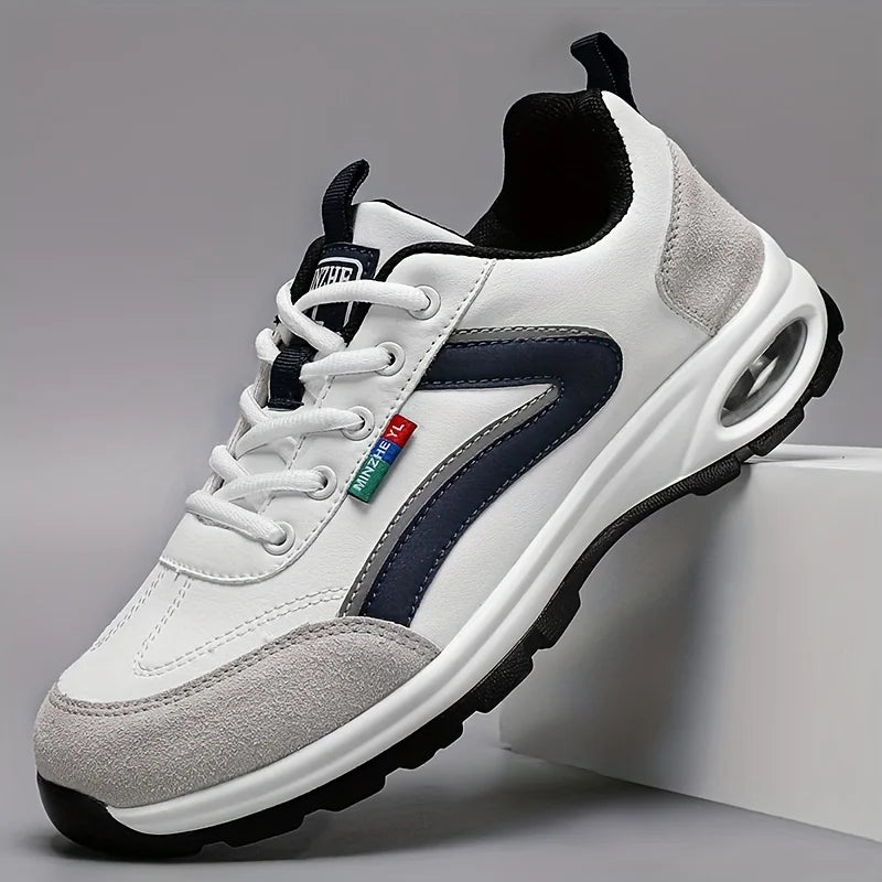 Trendy sportssko til mænd – lette, åndbare og moderne skridsikre sneakers med ruskindsdetaljer til stilfuld udendørs hverdagsbrug