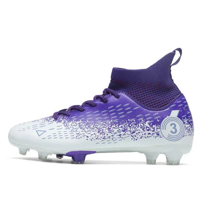 Talla 31-45 Zapatillas de fútbol para hombre, botas de fútbol para mujer, tacos de fútbol para niños, zapatillas de entrenamiento para adolescentes, calzado deportivo transpirable