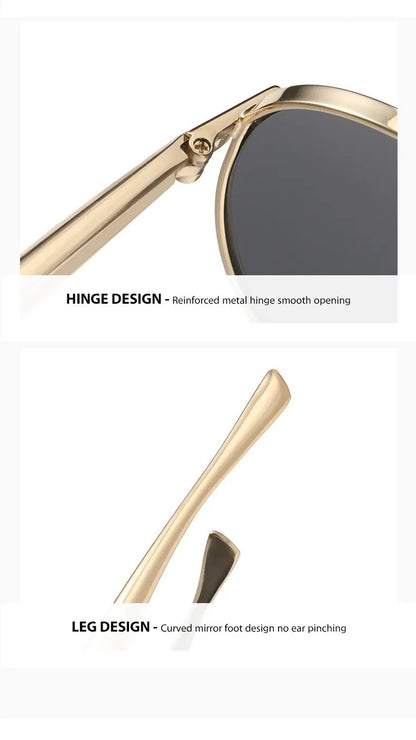 High-end Quality Metal Sunglasses - Fashionable, Retro Pilot-style Sunglasses - Uv-protective Sun Glasses - 7508