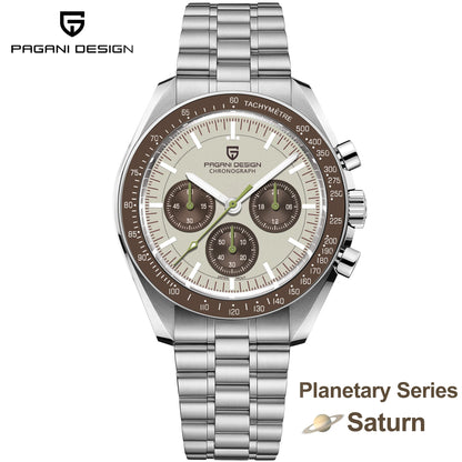 PAGANI DESIGN 2026 New Men's Watches Top Luxury Quartz Watch For Men Auto Date Speed Chronograph AR Sapphire Mirror Wrist watch