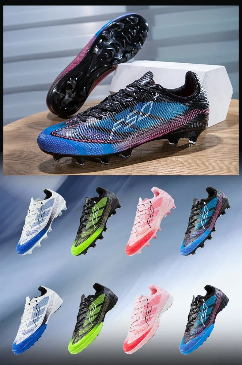 Nouvelles chaussures de football pour hommes, chaussures de sport d'extérieur, chaussures de match professionnelles, baskets antidérapantes, chaussures de football d'entraînement, chaussures ultralégères unisexes