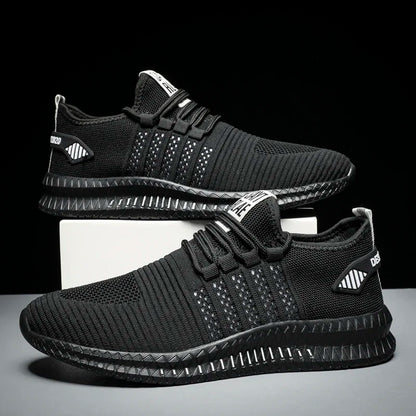 Zapatillas de moda ligeras para hombre, calzado casual transpirable con cordones, zapatos de caminar para hombre, calzado casual de verano