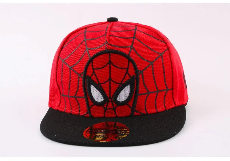 *2026 Anime Cartoon Spiderman Hats for Kids Toddler Baby Baseball Cap Spring Summer Children's Snapback Hip Hop Adjustable Caps